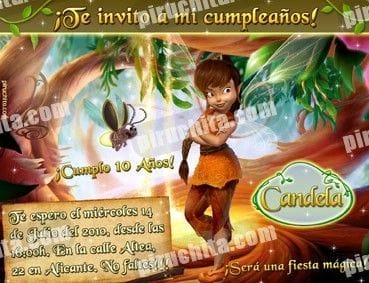 Invitación cumpleaños Campanilla #14-0