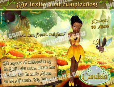 Invitación cumpleaños Campanilla #15-0